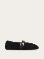 Ferragamo Shearling ballet flat